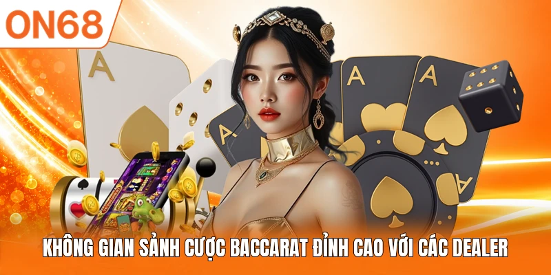 Không gian sảnh cược Baccarat đỉnh cao với các Dealer